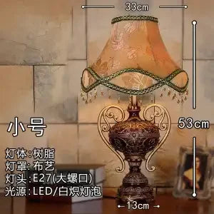 Afralia™ Retro European Style Desk Lamp - Luxurious Bedroom & Living Room Decor