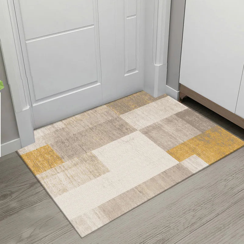 Afralia™ Velvet Entrance Rug: Absorbent, Anti-Slip, Dirt-Tolerant. Perfect for Living Room & Bathroom.