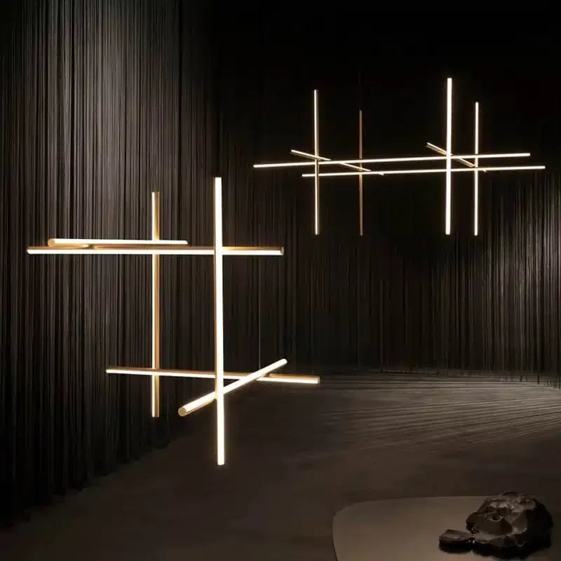 Afralia™ Modern Square Chandelier Light for Hotel & Dining Room Decoration