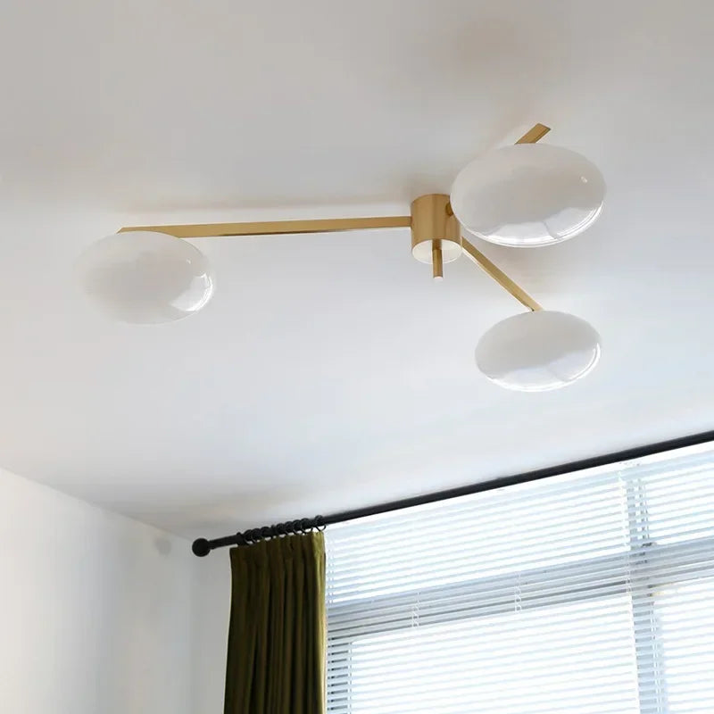 Afralia™ Medieval Black/Gold Lustre Copper Ceiling Light LED G9 Modern Fixture