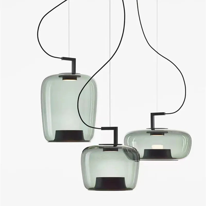 Afralia™ Brokis Glass Pendant Lamp - Nordic Creative Hanging Light for Home and Hospitality