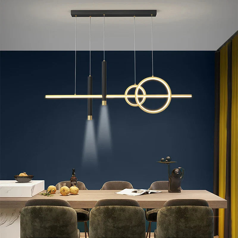 Afralia™ Nordic LED Chandelier Modern Luxury Pendant Light for Home Decor