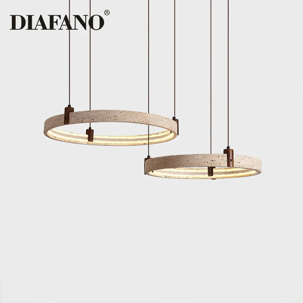 Afralia™ Cave Stone Chandelier Pendant Light - Luxury Nordic Living Room Fixture