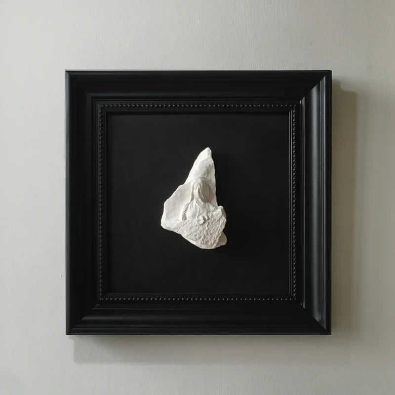 Afralia™ Stereo Abstract Figure Relief Sculpture Wall Decor Frame