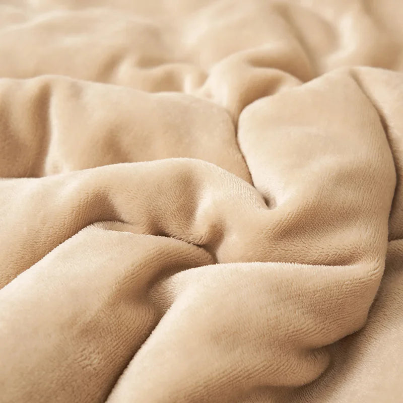 Afralia™ Warm Lamb Fleece Double Layer Blanket - Thick Milk Velvet Quilt