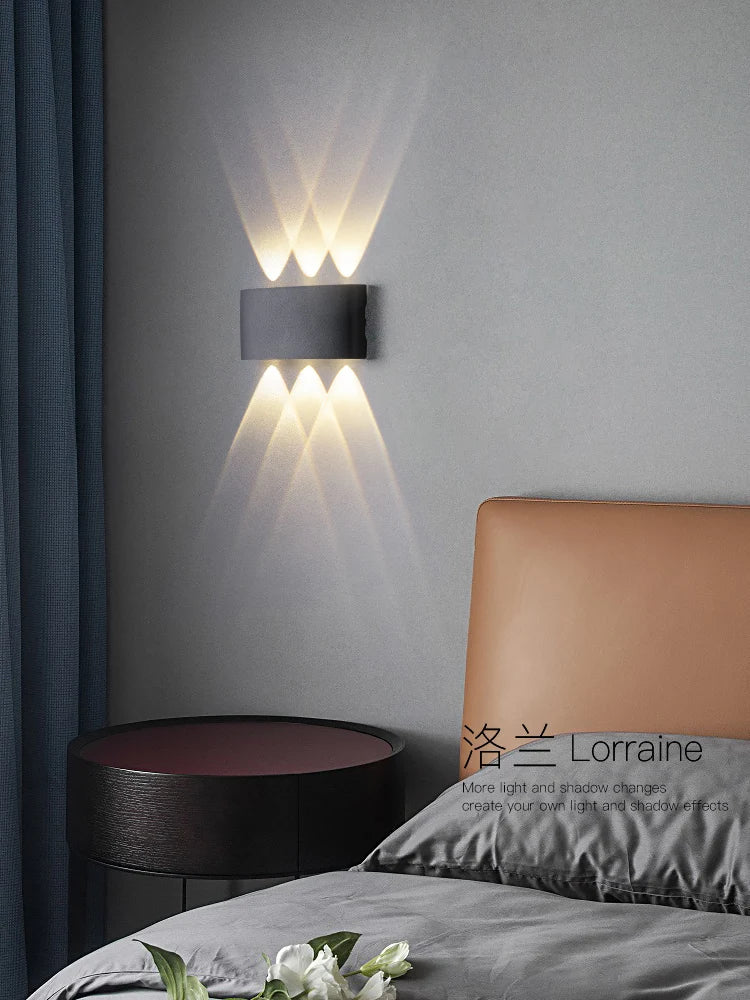 Afralia™ LED Modern Minimalist Wall Lamp for Bedroom, Living Room, Aisle