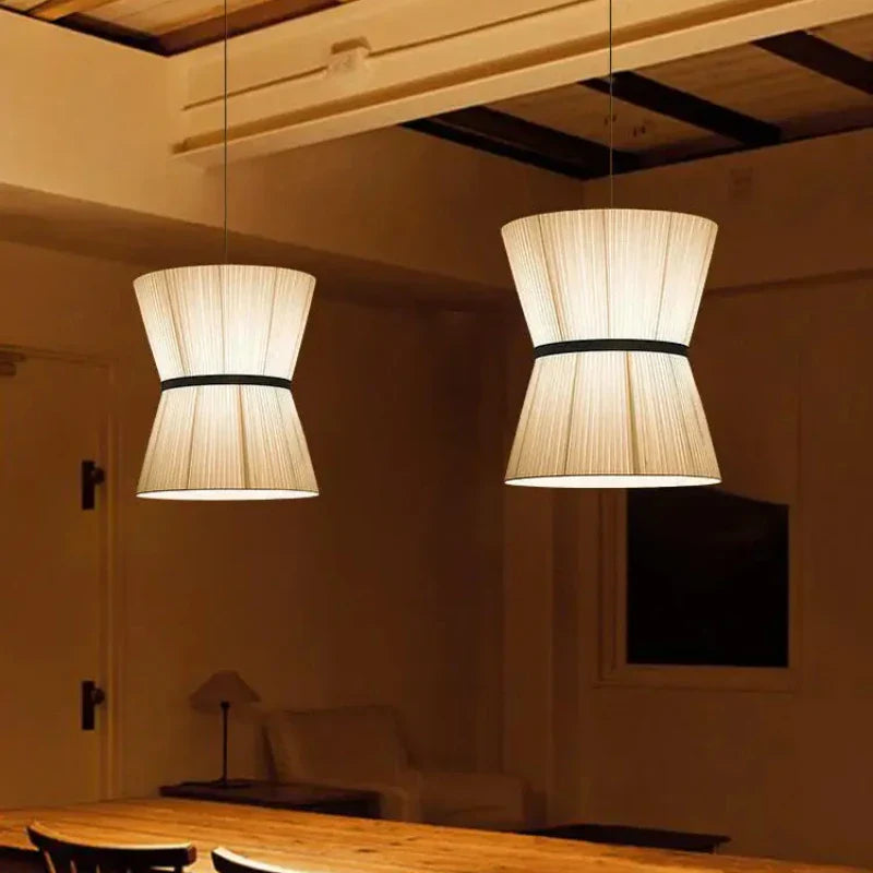 Afralia™ Cocoon Cloth Chandelier: Japanese Pendant Lamp for Home Kitchen Decor