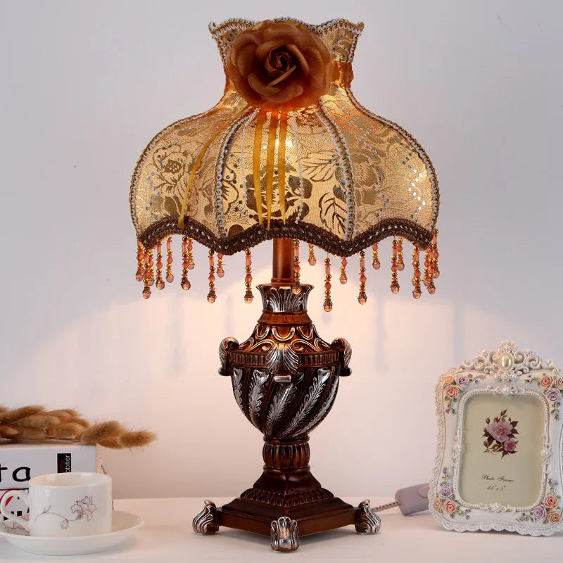 Afralia™ Nordic Princess Vintage Table Lamp for Bedroom and Living Room Décor