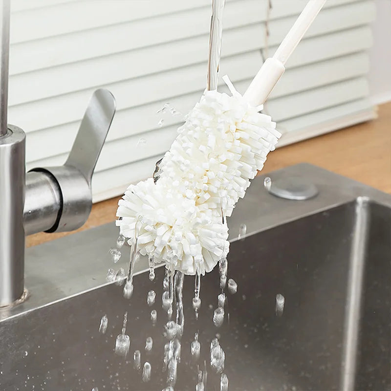 Afralia™ Long Handle Cup Cleaning Brush - Glass & Bottle Sponge Scrubber