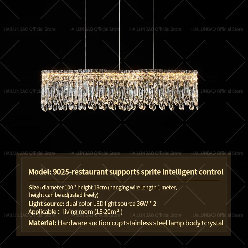 Afralia™ Crystal Chandelier Modern Luxury Light for Living Room, Dining, Bedroom - 2024 New