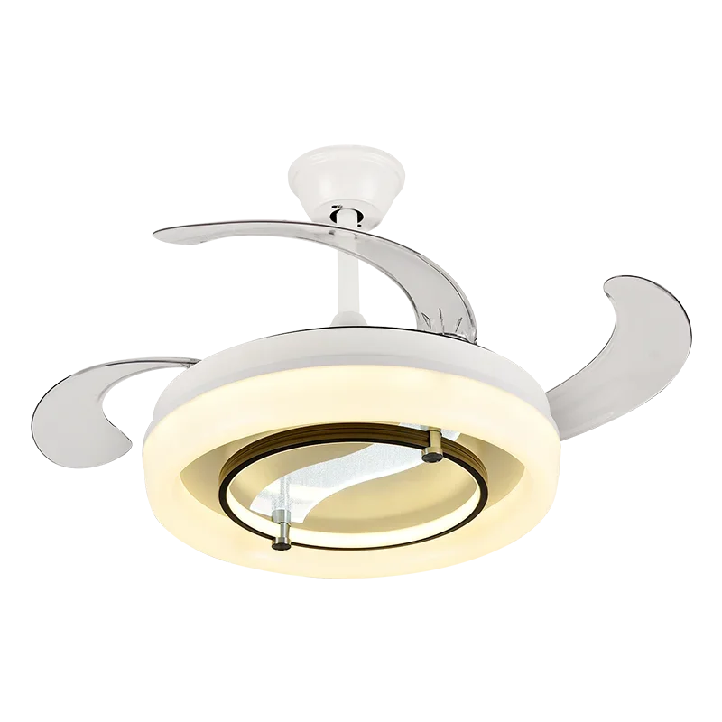 Afralia™ 42" Bladeless Ceiling Fan Chandelier with Remote & Retractable Blades