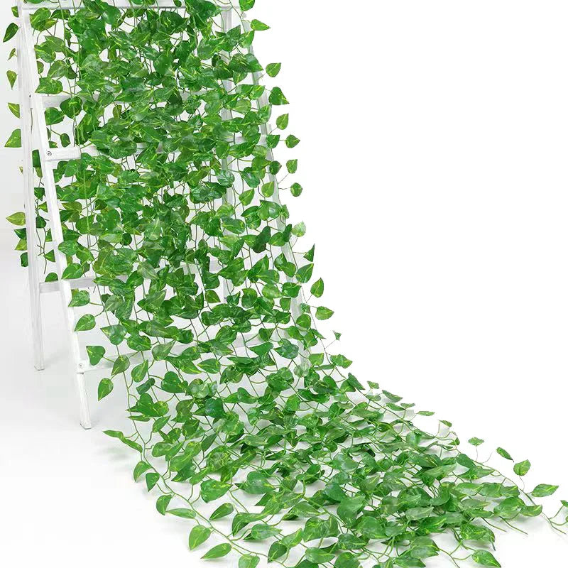 Afralia™ Green Silk Hanging Christmas Garland for Home and Garden Decor