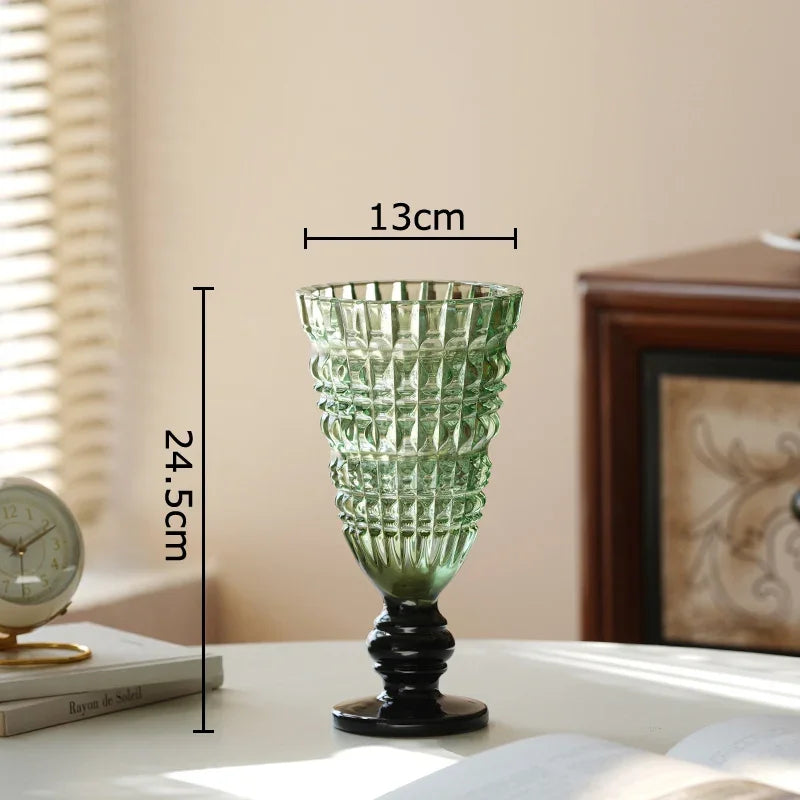 Afralia™ Glass Vase for Hydroponics Plant Pot Room Decor & Flower Arrangement