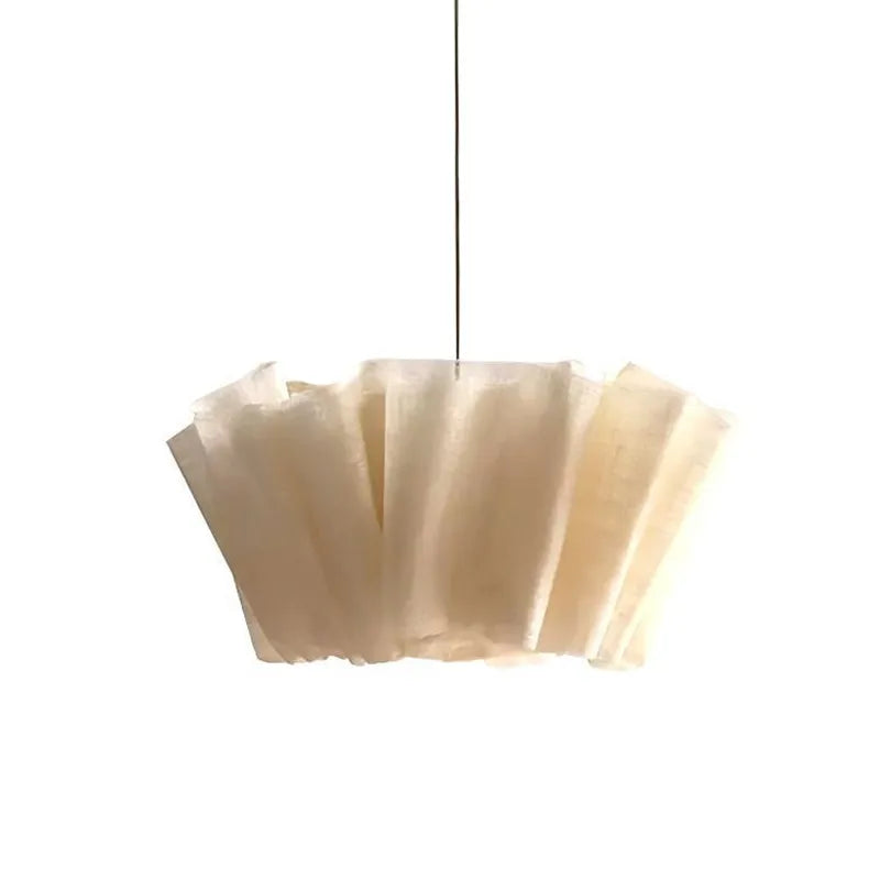 Afralia™ Wabi Sabi Fabric LED Chandelier for Living Room, Hotel & Restaurant