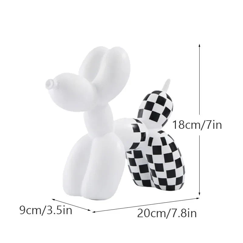 Afralia™ Resin Balloon Dog Sculpture: Luxury Modern Animal Statue Room Decor & Figurine