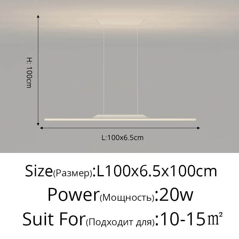 Afralia™ LED Ceiling Pendant Lamp: Minimalist Chandelier, Height Adjustable, Home Decor Solution