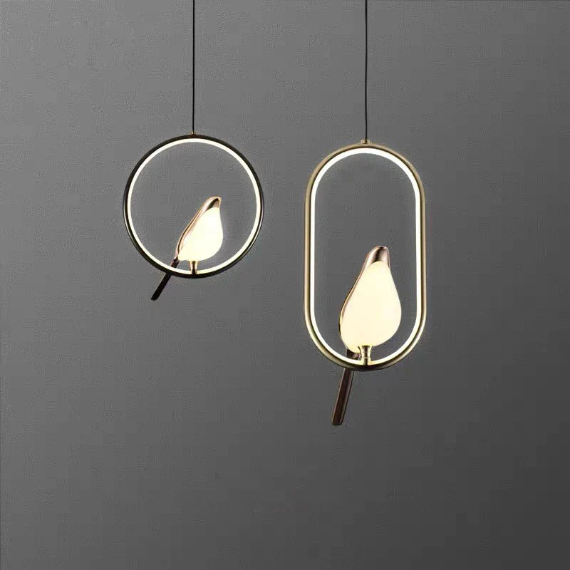 Afralia™ LED Pendant Lamp for Bedroom Interior Hanging Chandelier Fixture