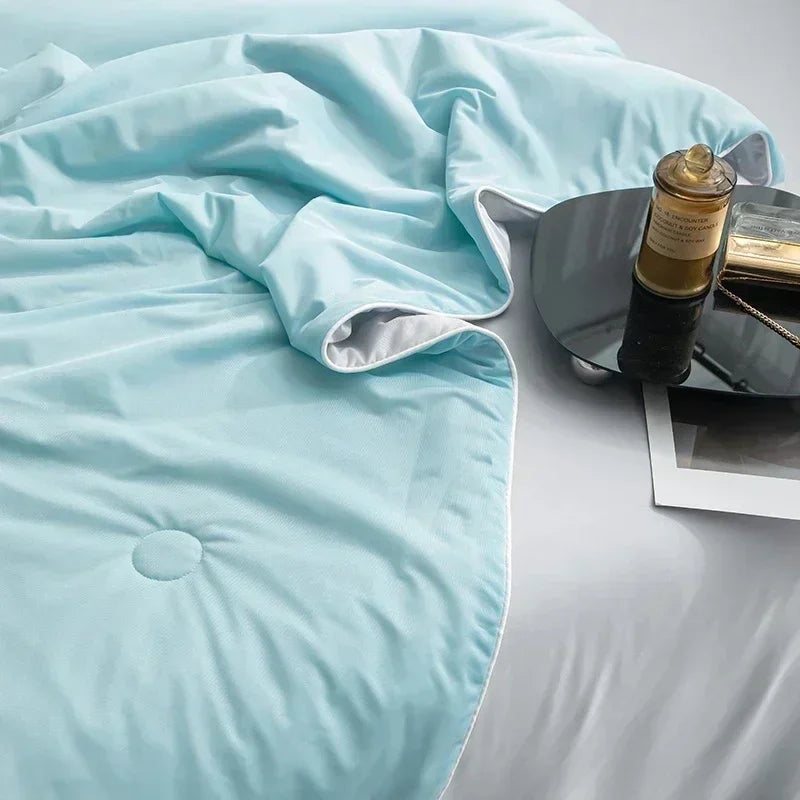 Afralia™ Silky Cool Double-Sided Summer Blanket for Beds - Lightweight Comforter for Hot Nights