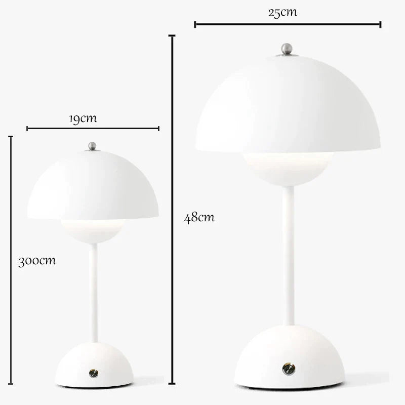 Afralia™ Bud Metal Desk Lamp with Touch Control and Multi-Color Dimming