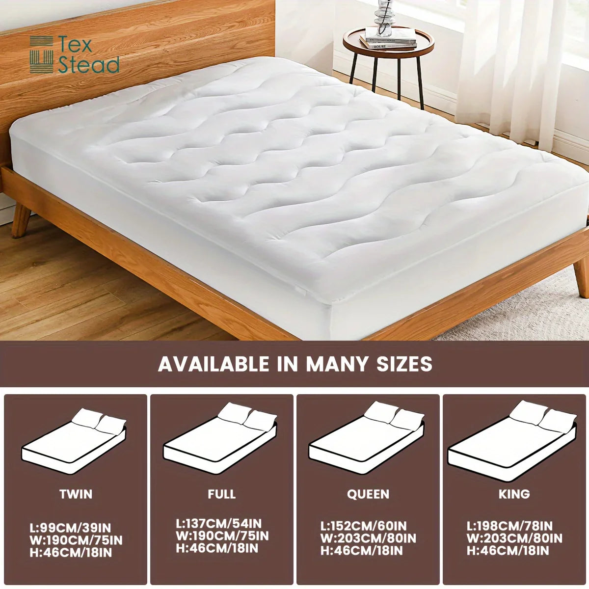 Afralia™ Quilted Fitted Mattress Cover | Soft & Breathable Bed Protector | Machine Washable