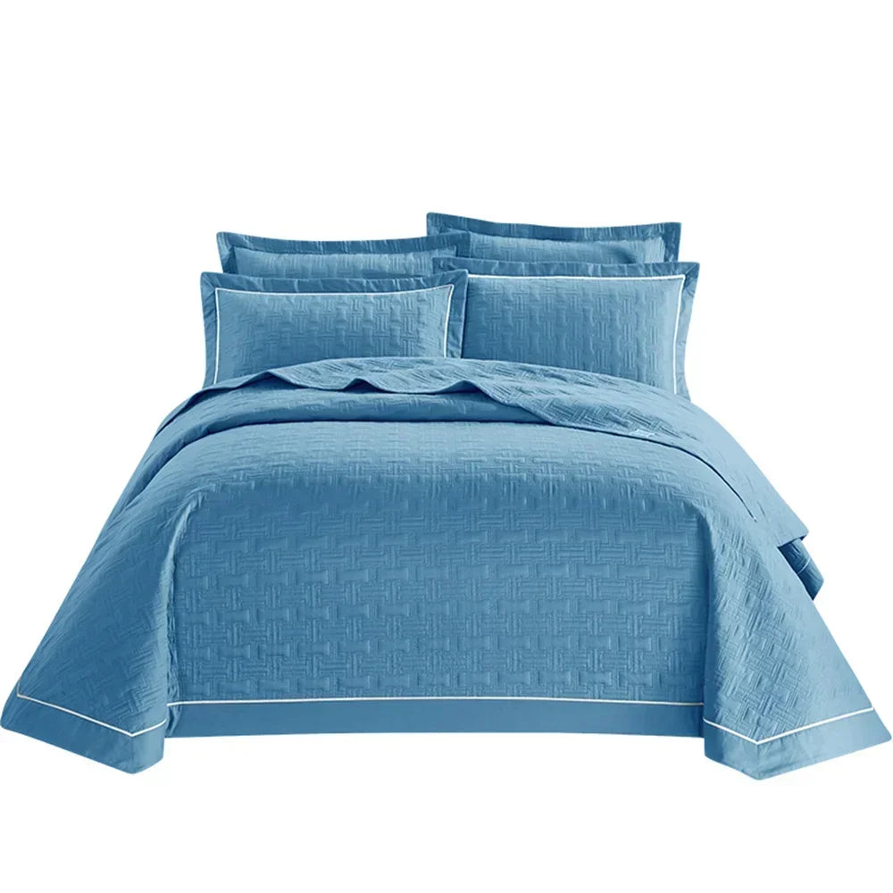 Afralia™ Cotton Coverlet Bedspread Set with Thick Quilting for Luxurious Bedding