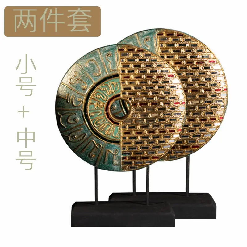 Afralia™ Solid Wood Carving Decorations for Southeast Asian Style Home Hotel Living Room