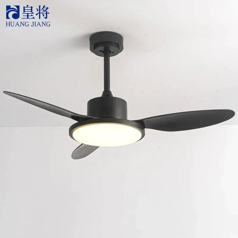 Afralia™ 42" LED Modern Design Ceiling Fan with Remote Control and Plywood Blades