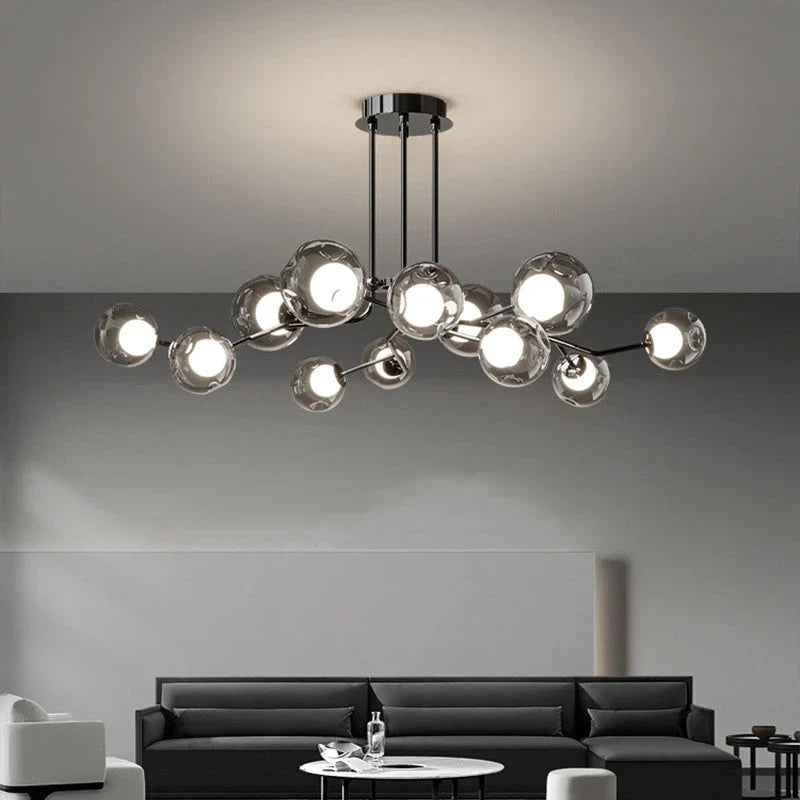 Afralia™ Luxury Glass Chandeliers: Italian & Nordic Style Living Room Lighting
