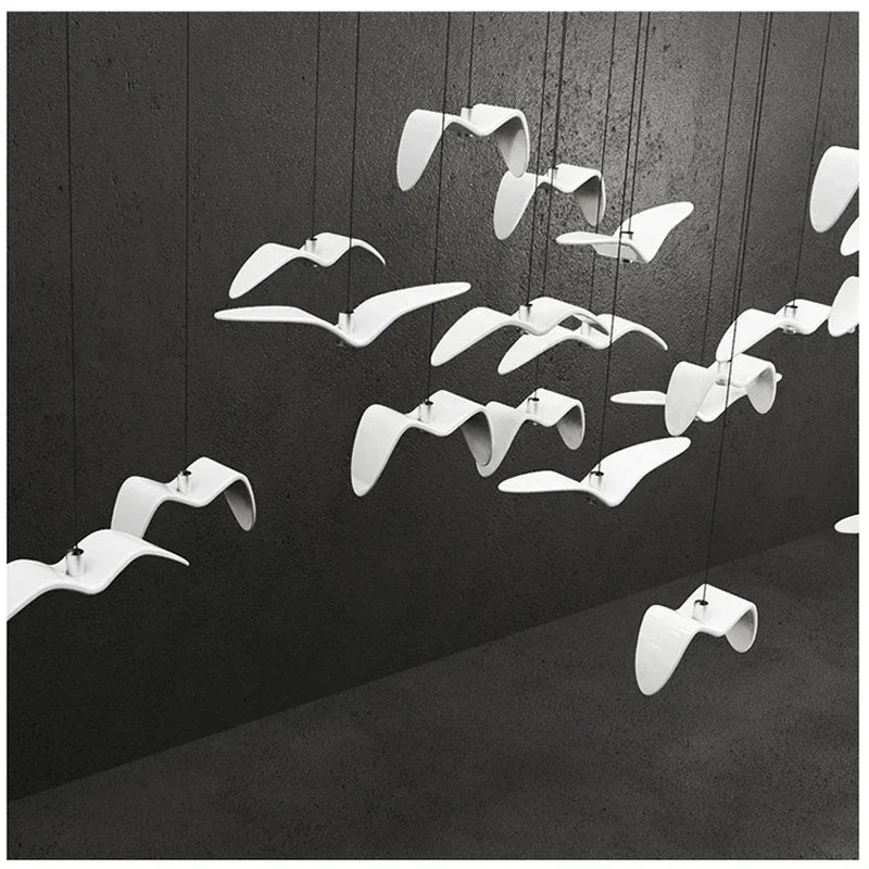 Afralia™ Seagull LED Chandelier: Modern Kitchen/Bar Ceiling Light Fixture