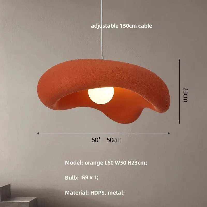 Afralia™ Creamy Style Resin Pendant Light, G9 LED, Dining Room & Kitchen Island Decor