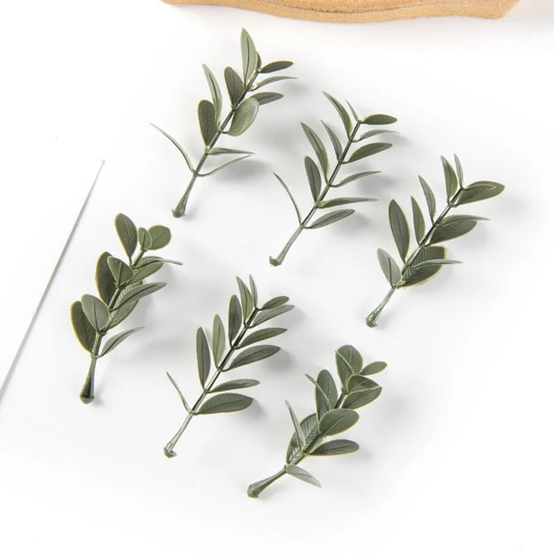 Artificial Plant Leaves for Home Decor DIY Crafts by Afralia™