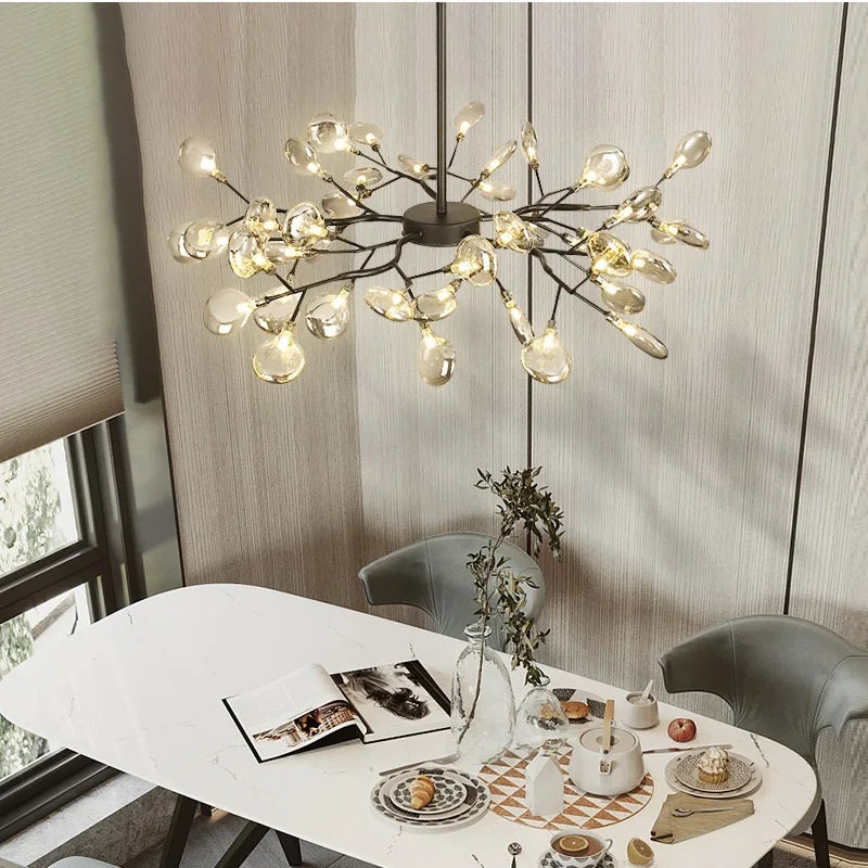 Afralia™ Modern LED Chandelier - Luxurious Nordic Firefly Lamp for Home Indoor Lighting