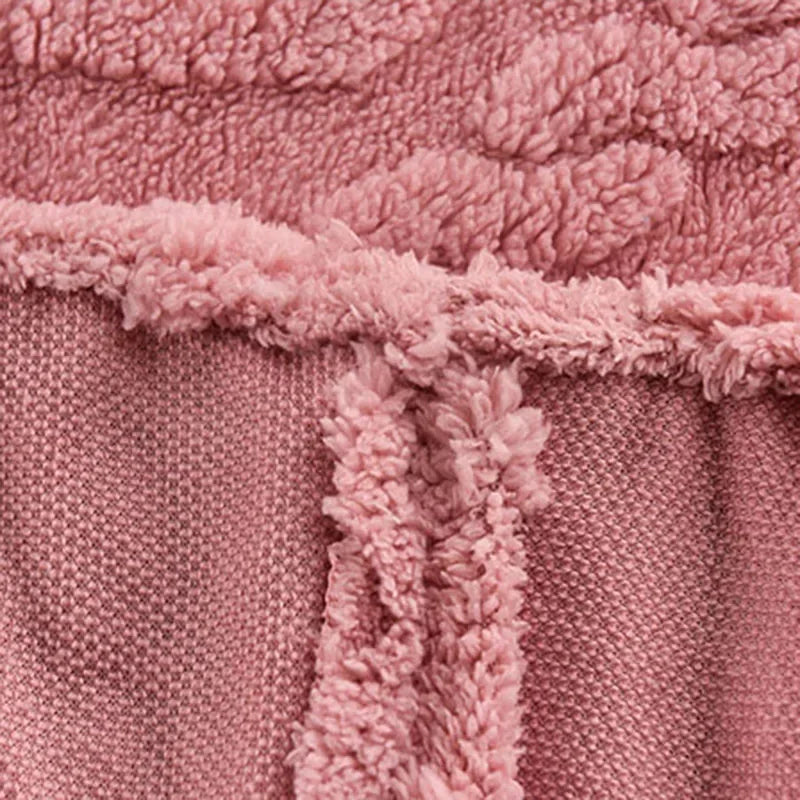 Afralia™ Cozy Tafu Fleece Queen Bed Sheet with Elastic Band
