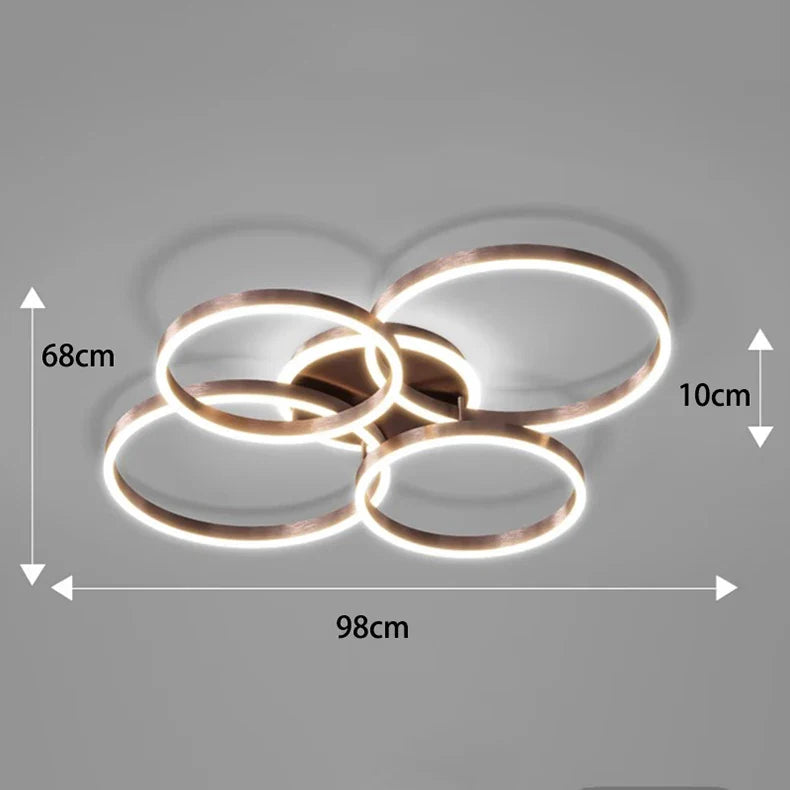 Afralia™ Smart LED Ceiling Lights for Nordic Home Decor