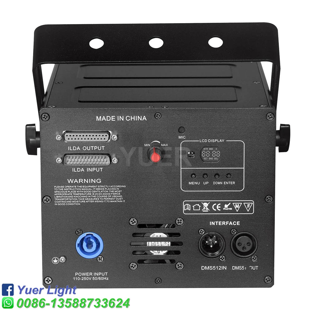 Afralia™ 4W 3D Animation Laser Light DJ Scanner for Club Disco Party Stage