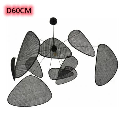 Afralia™ Rattan Art LED Chandeleir for Home & Hotel Decor