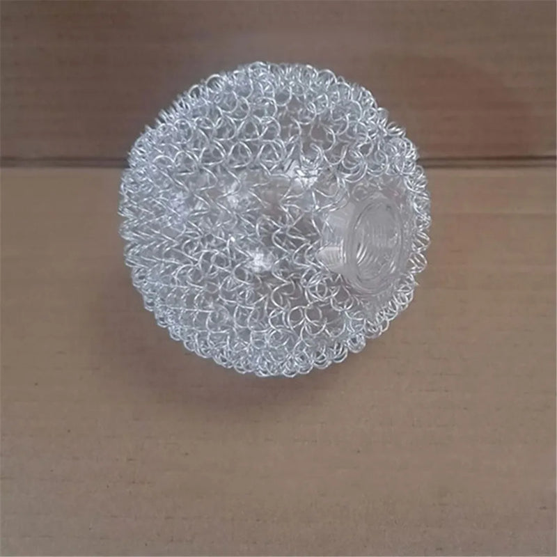 Afralia™ Glass Lampshade with Aluminum Wire for G9 Bulb Cover and 20mm Hole