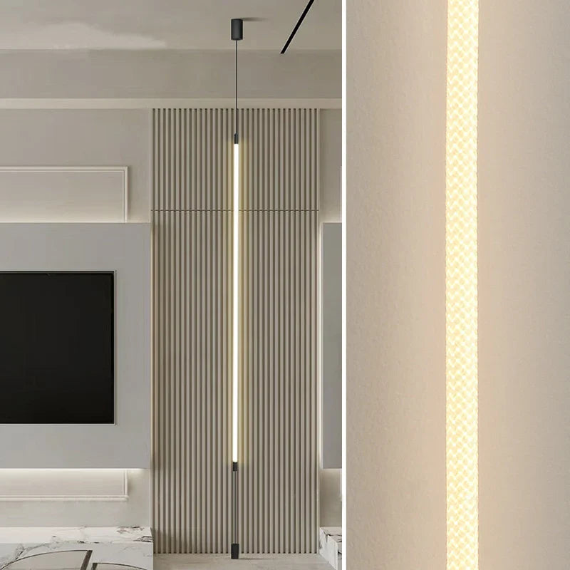 Afralia™ Minimalist Fiber Woven Silicone Line Chandelier