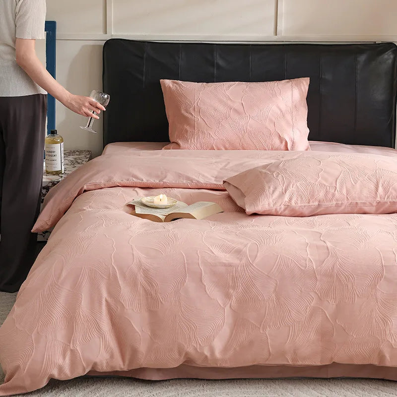 Afralia™ Luxury 100S Pure Cotton Jacquard Bedding Sets for Adults and Children