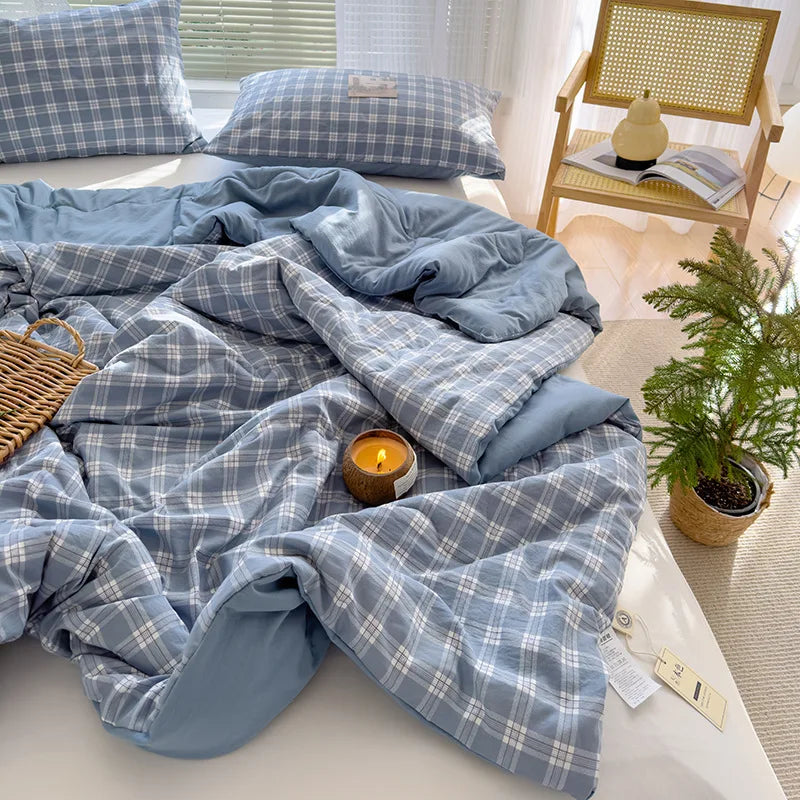 Afralia™ Cotton Summer Quilt with Soybean Fiber Filling - Four Seasons Comforter