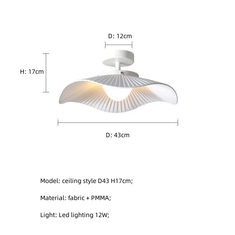 Afralia™ Minimalist White LED Fabric Pendant Lights for Dining Room