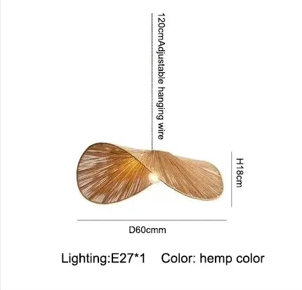 Afralia™ Bamboo Wabi Sabi Chandelier Pendant Lights for Home Décor