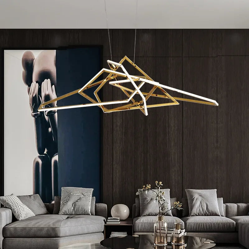 Afralia™ Luxury Foyer LED Pendant Lights for Villa Dining Room Decor