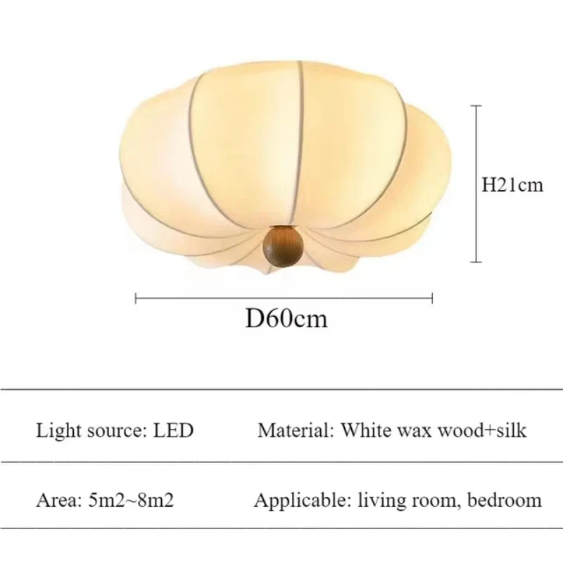 Afralia™ Retro Silk Pendant Light for Home Decor and Dining Room Lighting