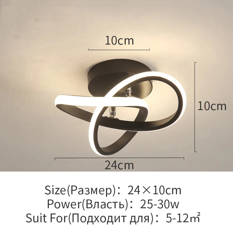 Afralia™ LED Surface Mounted Aisle Ceiling Lights for Home Lighting