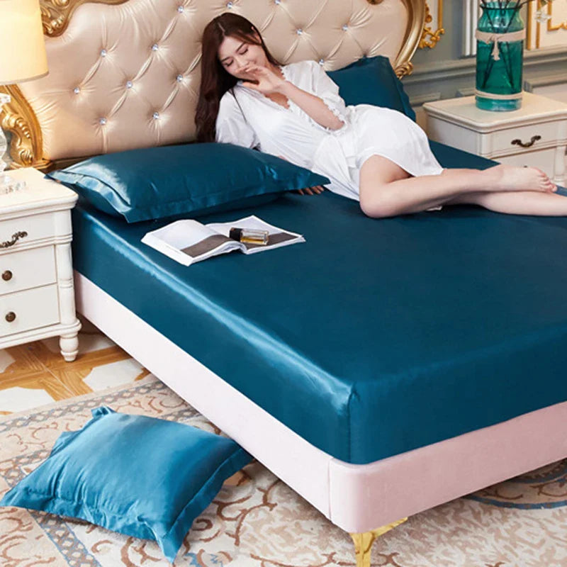 Afralia™ Satin Silk Pillowcase: Smooth & Skin-Friendly Solid Color Cover