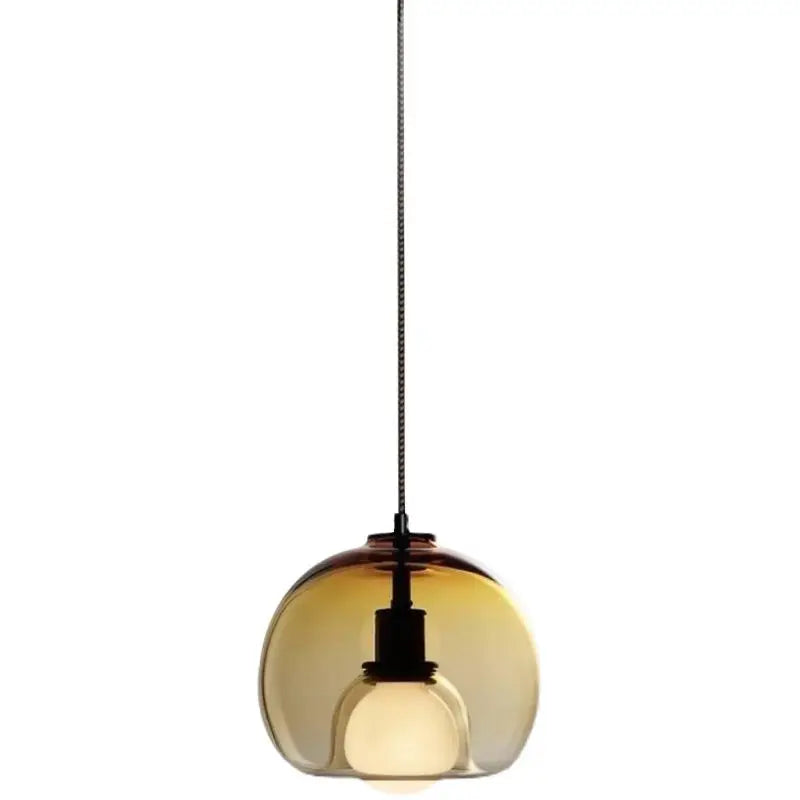 Afralia™ Nordic Glass Ball LED Chandelier - Modern Luxury Dining & Bedside Lights