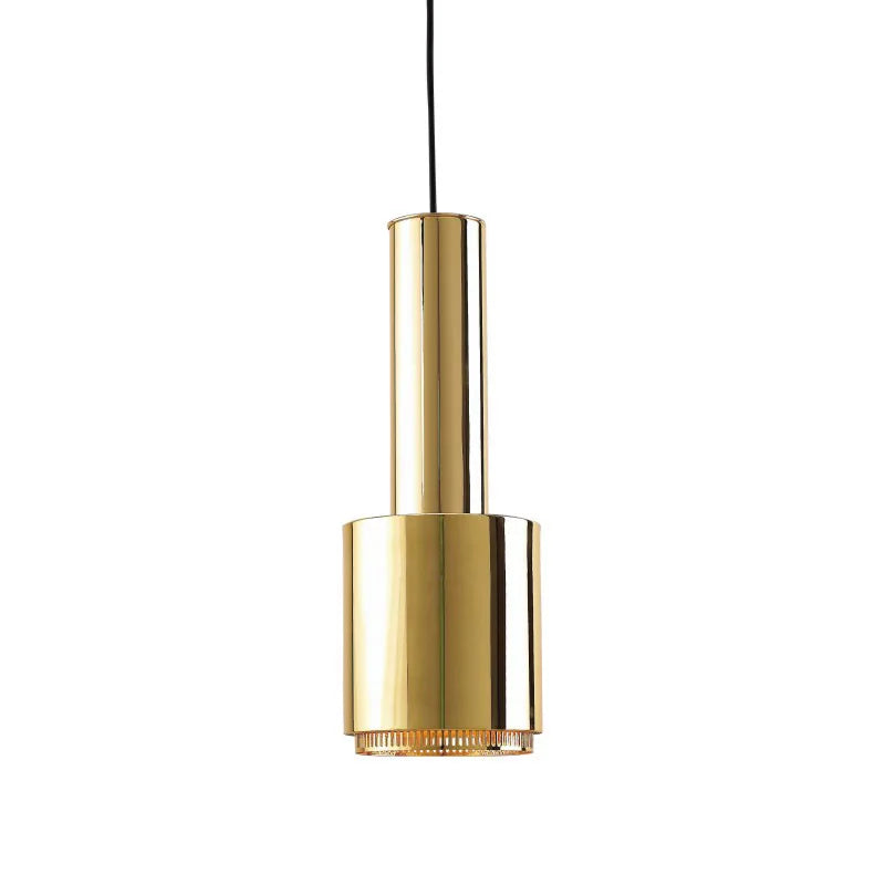 Afralia™ Metal LED Pendant Light for Bedroom Living Room, Black/White/Gold Hanging Lamp