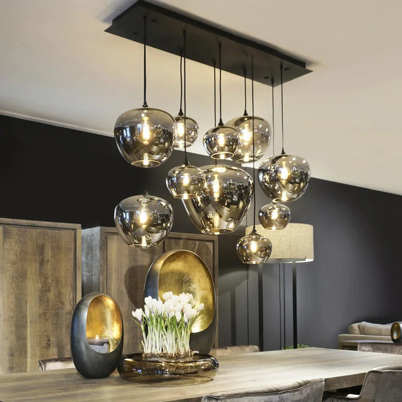 Afralia™ Nordic Glass Pendant Lights: Modern, Creative, Stylish Lighting for Home, Cafe, and Bar