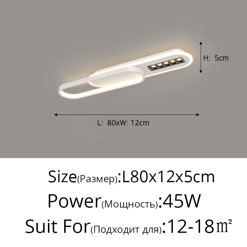 Afralia™ LED Corridor Chandeliers with Spotlights - Creative Entry Porch Lighting